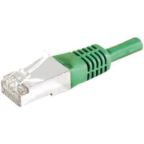 Cordon patch RJ45 - Câble droit Cat. 6 - Blindé FTP - Vert