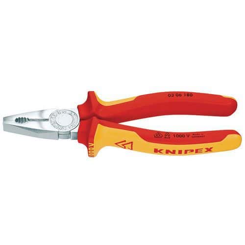 Pince universelle isolée chromée Knipex 1000V VDE