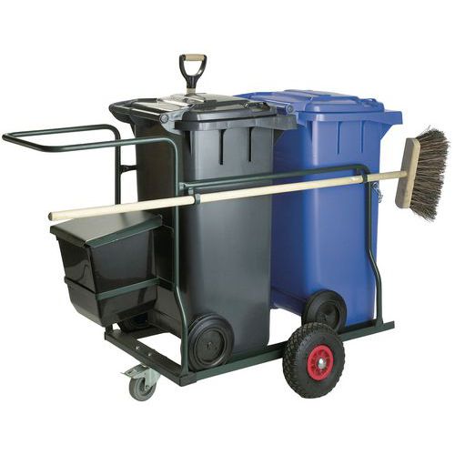 Chariot d'Entretien 2x120L complet - Vepabins