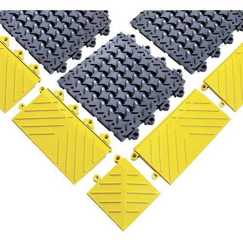 Bordure pour caillebotis antifatigue Diamond Flek Lok™ - Notrax