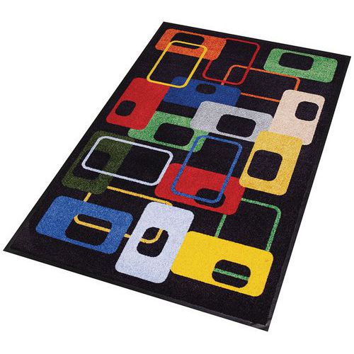 Tapis d'entrée décoratif zone de trafic peu intense Modern 70'S - Notrax