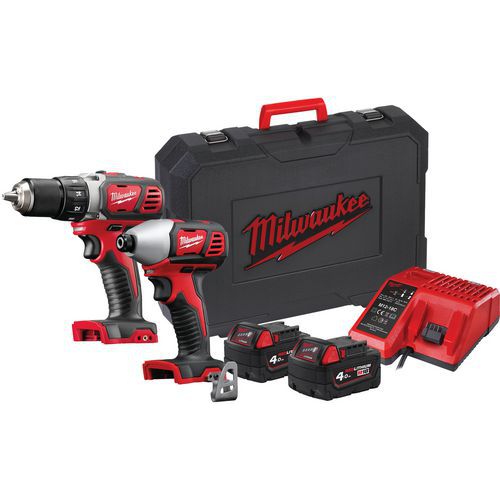 Pack perceuse-visseuse et visseuse a chocs M18 BPP2D-402C - Milwaukee