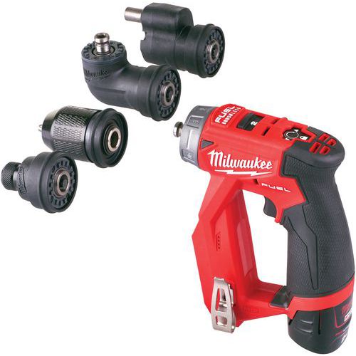 Perceuse/Visseuse FUEL a mandrin amovible 2,0Ah M12 FDDXKIT-202X - Milwaukee