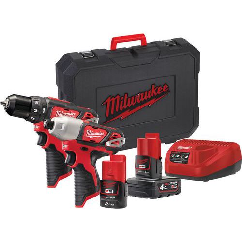 Pack 2 produits 12V compose de : M12 BPD-0 + M12 BID-0 - Milwaukee