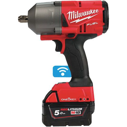 Boulonneuse a Chocs FUEL ONE KEY carré 1/2''18V 50 Ah 1 017 Nm Bluetooth systeme fixation a bille - Milwaukee