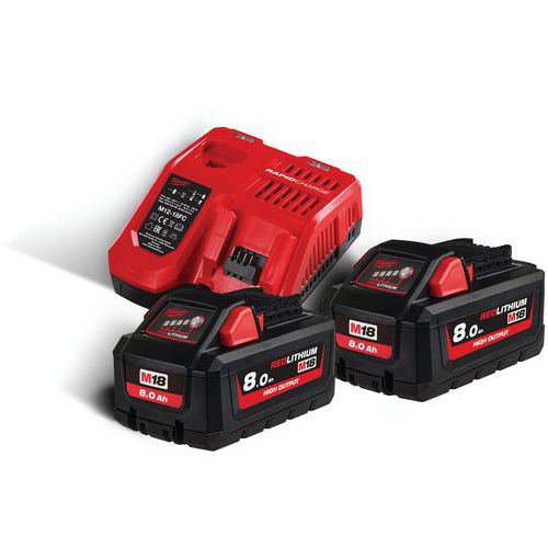 Pack batterie NRJ 18V 8Ah Red Li-ion M18 - Milwaukee