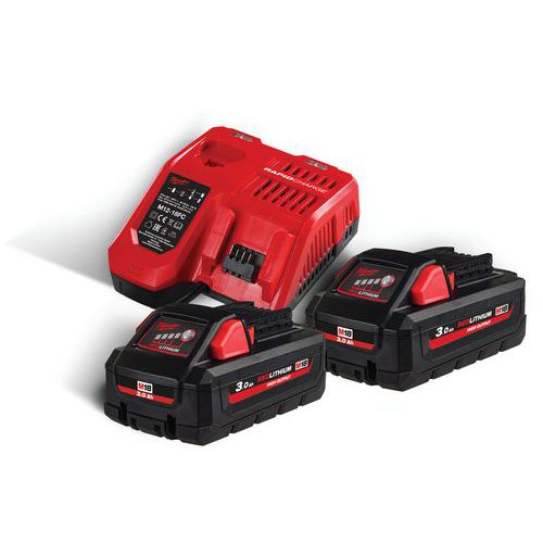 Pack batterie NRJ 18V 3.0Ah Red Li-ion M18 - Milwaukee