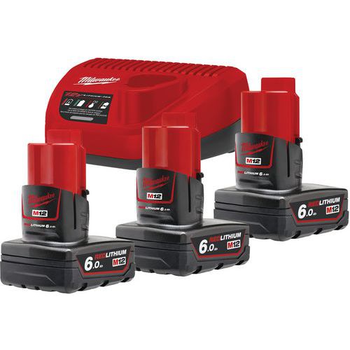 Pack 3 batteries M12 NRG-603 - Milwaukee