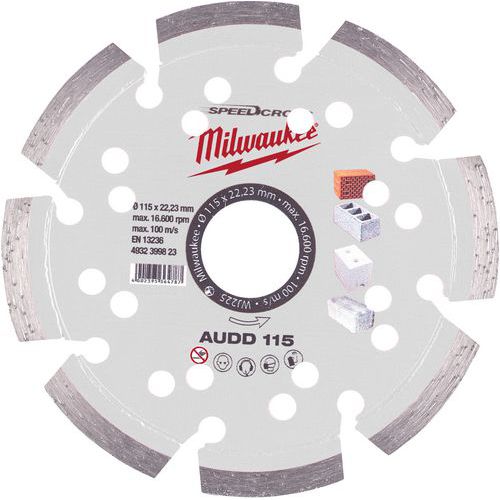 Disque diamant a rainurer AUDD - Milwaukee