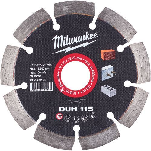 Disque diamant DUH - Milwaukee