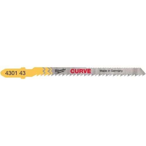 Lame sabre sauteuse curve cut 75mm (x5) - Milwaukee