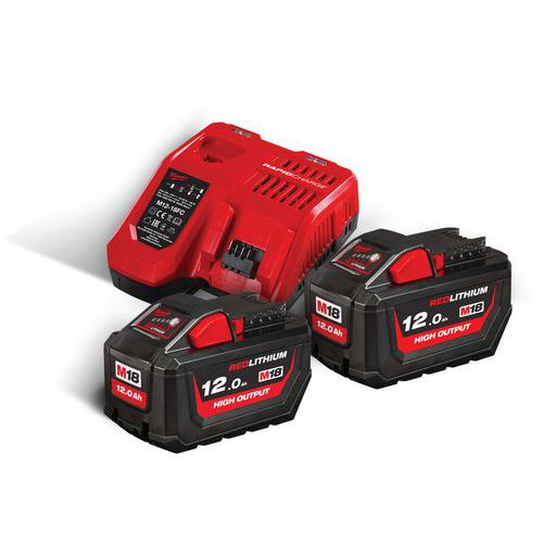 Pack batterie NRJ 18V 12 Ah Red Li-ion systeme M18 + 1 batterie M12 60Ah - Milwaukee