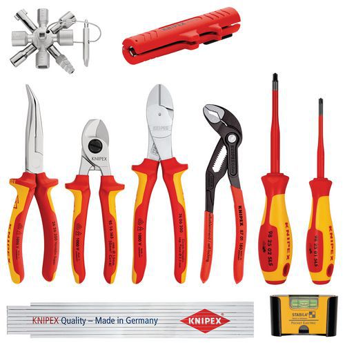 Assortiments de 10 outils et 5 outils isolés 1000V - KNIPEX