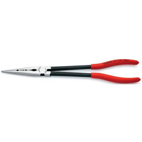 Pince à becs extra longue 280mm Droite tête polie PVC - KNIPEX