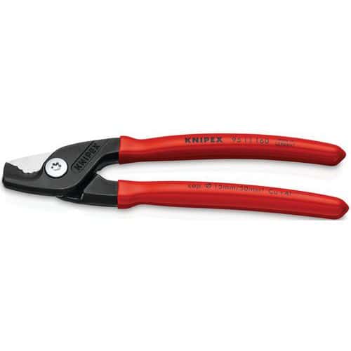 Coupe-câbles StepCut 160mm gainage PVC Cu/Al Ø15mm/50mm² - KNIPEX