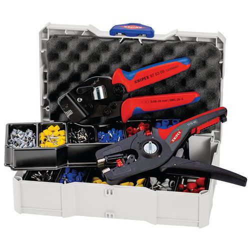 Coffret de sertissage : embouts Pince 97 53 09/12 52 195 - KNIPEX