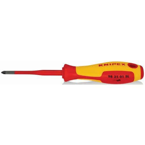 Tournevis Slim cruciforme Pozidriv® isolé 1000V - KNIPEX