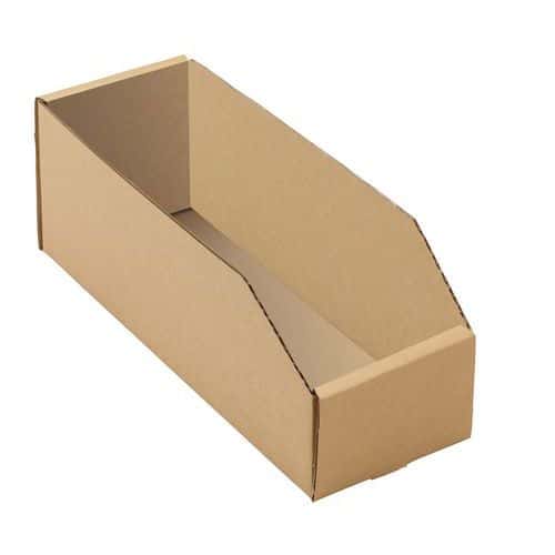 Bacs à bec carton kraft brun - Longueur 300 mm - 3,6 à 8,3 L