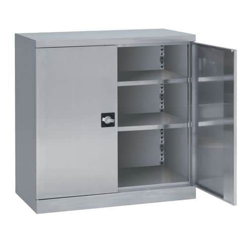 Armoire basse en inox - 2 portes