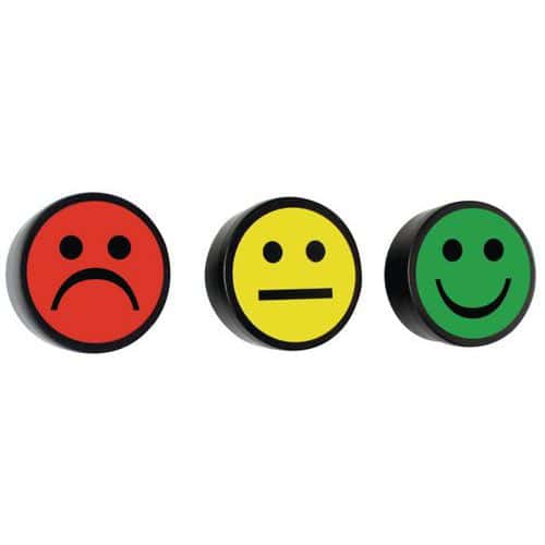 Lot de 5 plots magnétiques Smiley