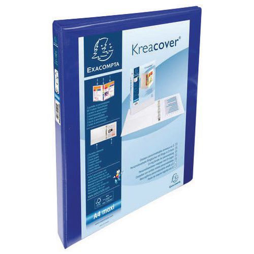 Classeur 4 anneaux totalement personnalisable Kreacover - Exacompta