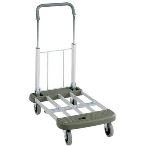 Chariot alu et plastique pliant - Force 150 kg