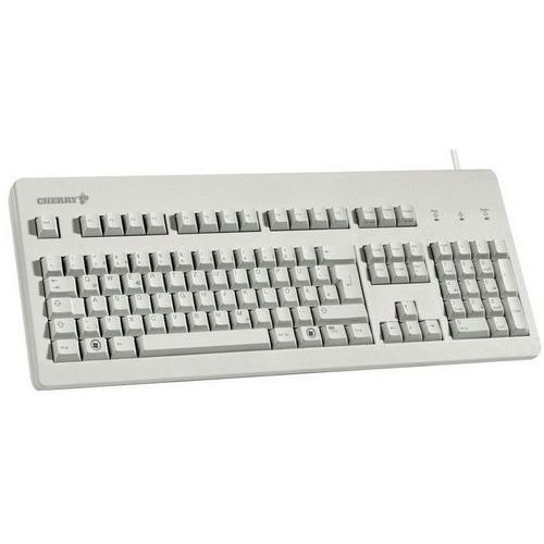 Clavier mécanique filaire CHERRY G80-3000 gris clair AZERTY