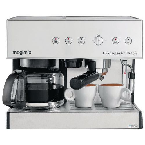 Cafetière Combiné Magimixe expresso et filtre automatique