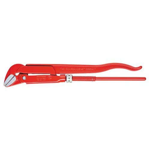 Clé serre-tubes 45° revêtement poudre, rouge 320 mm _ 83 20 010_Knipex