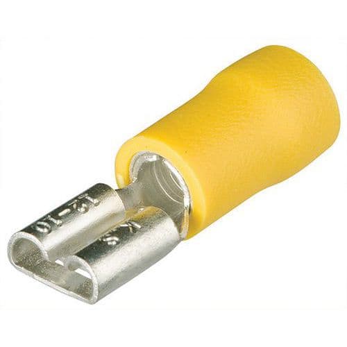 Cosse clip femelle isolée de câble 4.0-6.0mm² largeur 6.3mm² 97 99 022