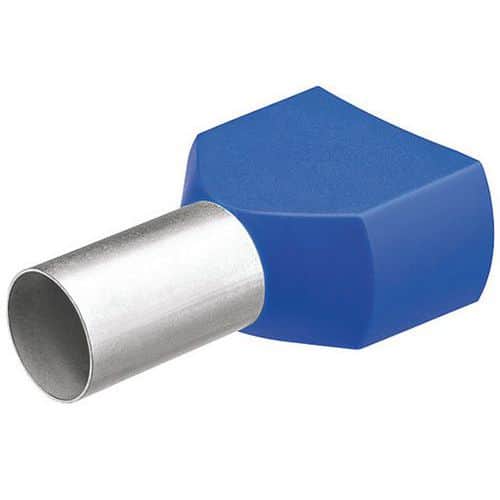 Embouts jumelés avec col en plastique pour câble 2x2,50mm²_ 97 99 374