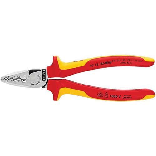 Pince à sertir pour embouts de câble 180 mm _ 97 78 180_Knipex