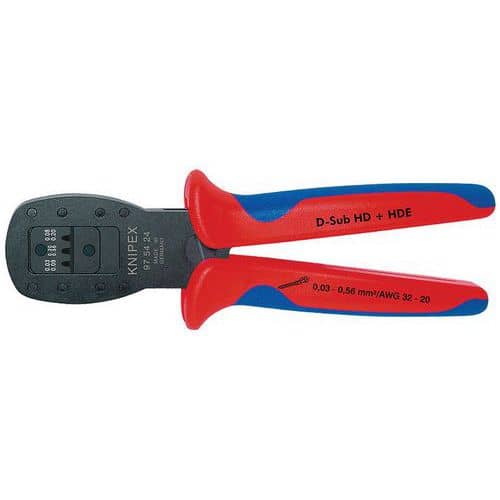 Pince à sertir pour micro-connecteurs brunie 190 mm _ 97 54 24_Knipex