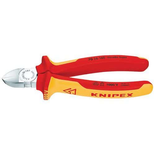 Pince coupante de côté chromée 160 mm _ 70 26 160_Knipex