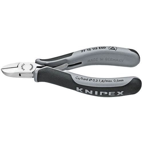 Pince coupante de côté  ESD avec gaines bi-matière 115 mm