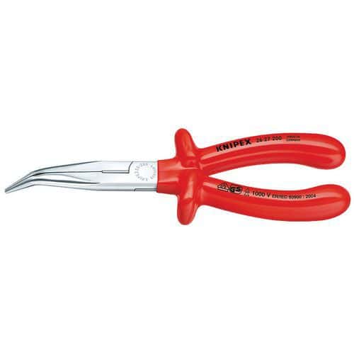 Pince demi-ronde avec tranchant chromée 200 mm _ 26 27 200 - Knipex