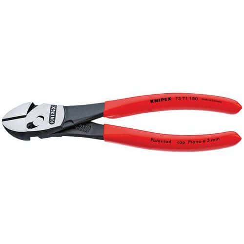 Pince coupante KNIPEX TwinForce® noire atramentisée 180 mm_73 71 180