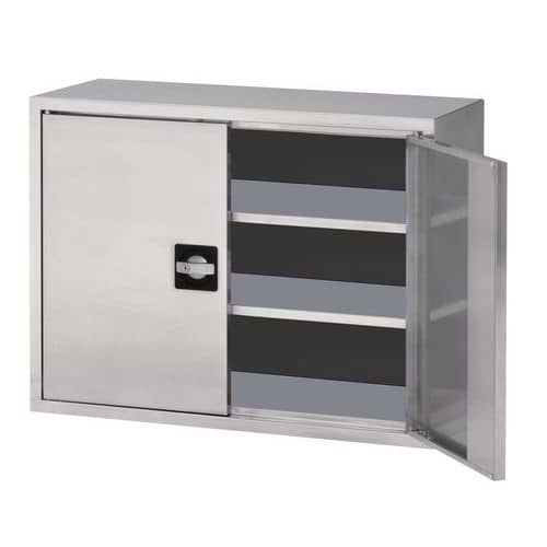 Armoire murale en inox - 2 portes