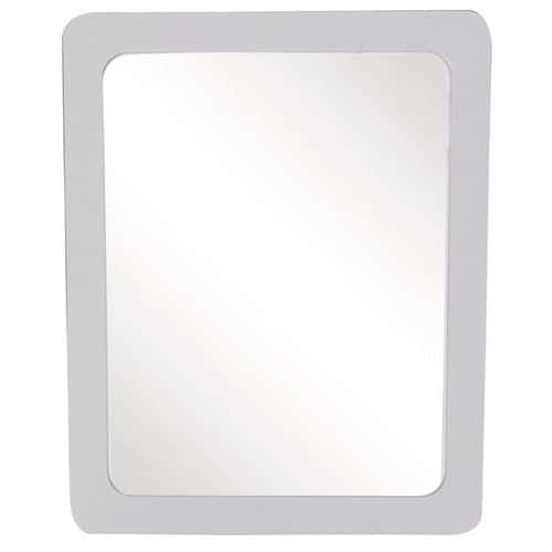 Miroir pour sanitaire incassable avec cadre PVC - Manutan Expert