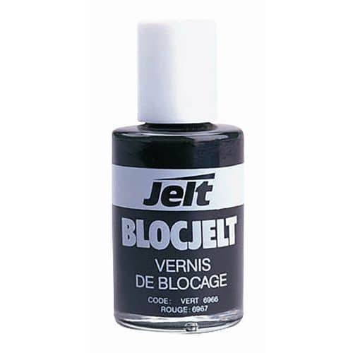 Vernis de blocage vert pour visserie 30 mL - Jelt