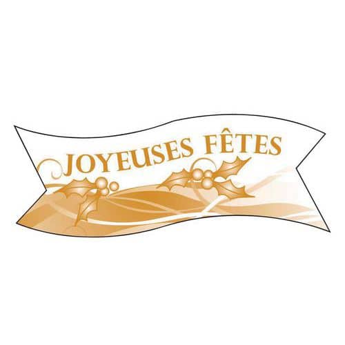 Décor comestible Joyeuses Fêtes_Matfer