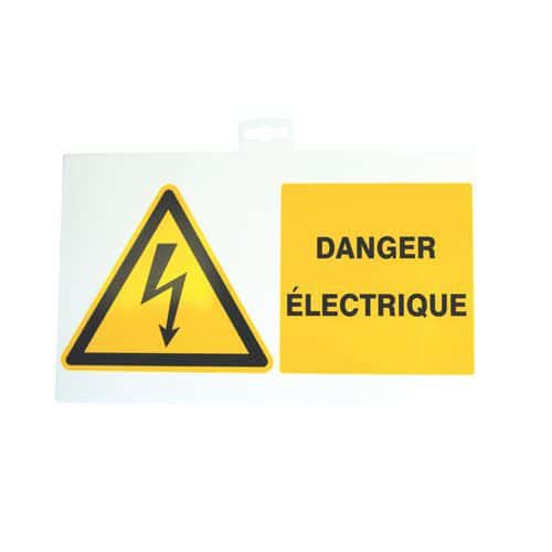 Pancarte d'information de danger électrique