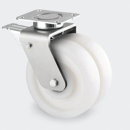 Roulette polyamide pivotante - F:1200 à 1500 Kgs -Série 9940 - TENTE