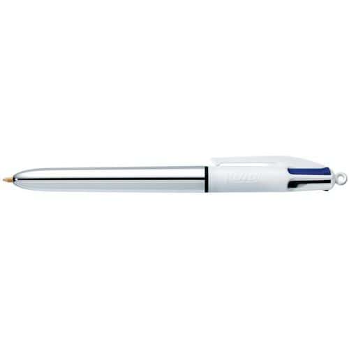 Stylo bille 4 couleurs rétractable Bic Shine