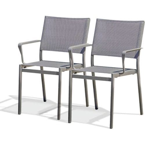 Fauteuil jardin empilable Stockholm en lot - DcbGarden