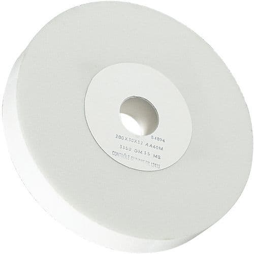 Meule AA60M corindon blanc Ø200x30x32mm - Sidamo