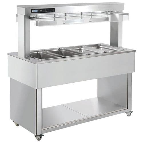 Desserte bain-marie à eau TRADITION REDTR-RED+3W Afinox