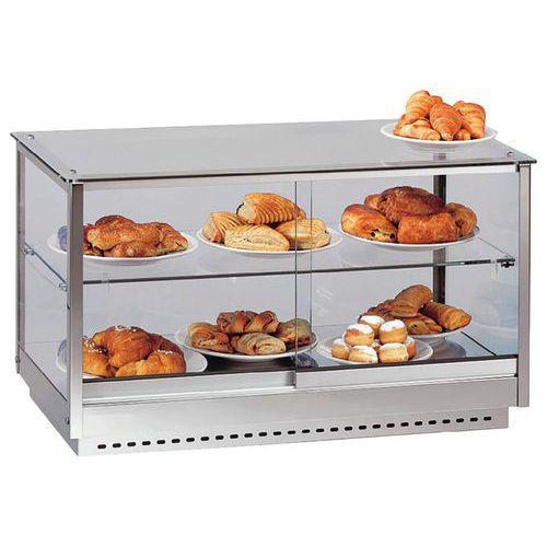 Vitrine de comptoir maintien en température Linus, 80 L- LINUS 642 DRY Tecfrigo