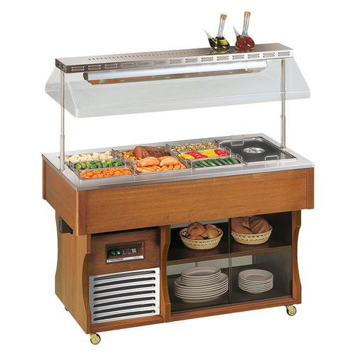 Desserte maintien en température statique cuve 6 GN 1/1- ISOLA 6 M DRY Tecfrigo