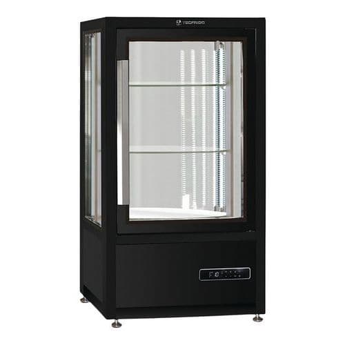 Vitrine de comptoir positive ventilée ,120 L,tablettes -Musa 120 Q Tecfrigo